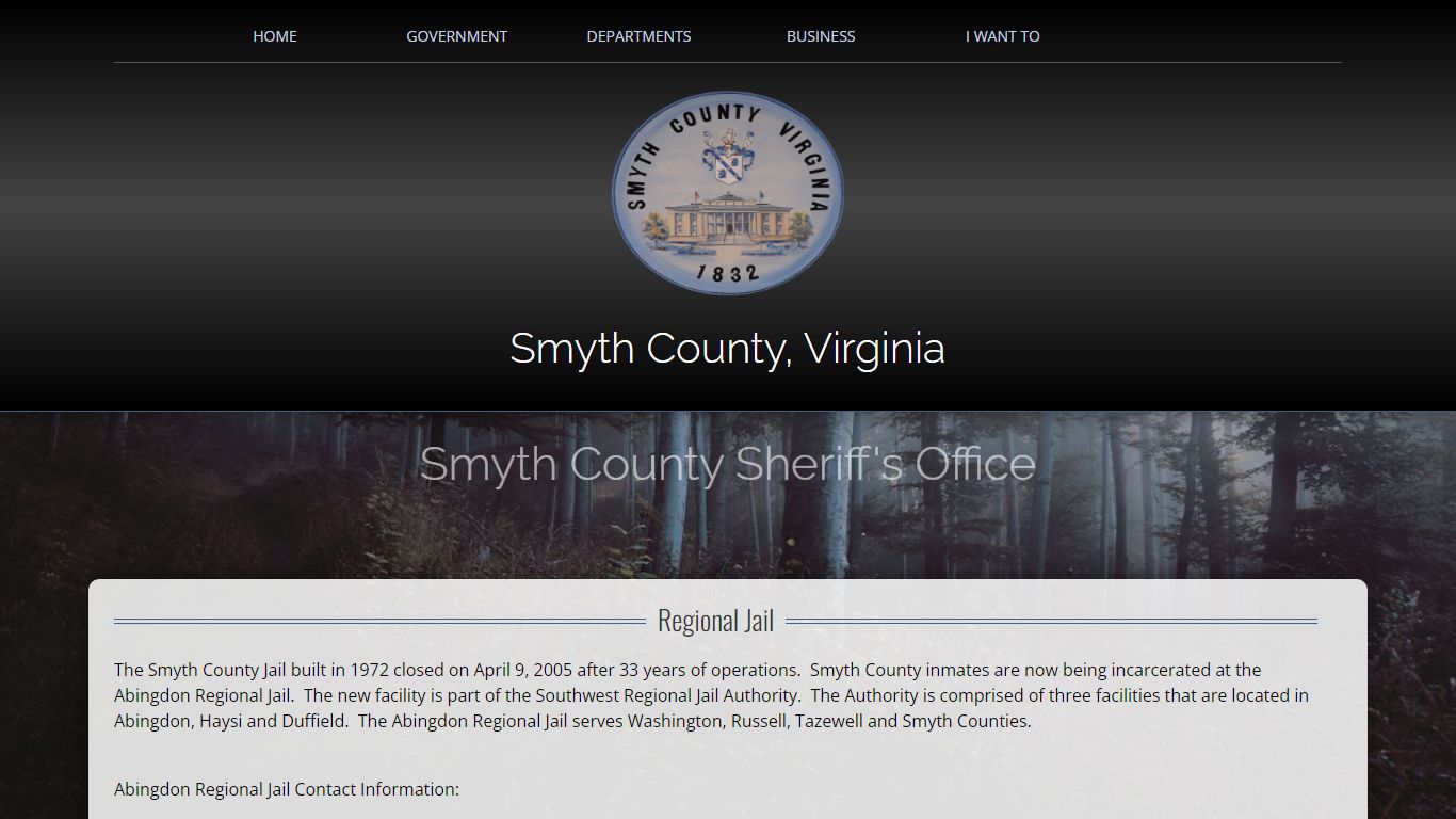 Smyth County Sheriff Office Jail